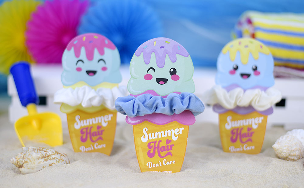 Super cute ice cream design scrunchie holders Super cute ice cream design scrunchie holders